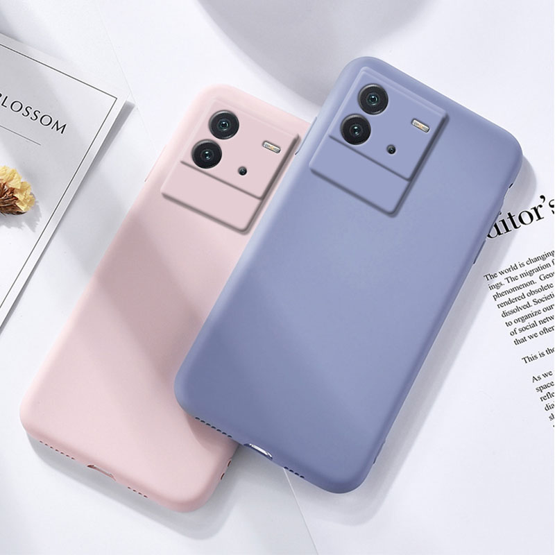Tokifu IQOO Neo 6 Casing The New Liquid Silicone Phone Case All-inclusive Shockproof Back Cover. 