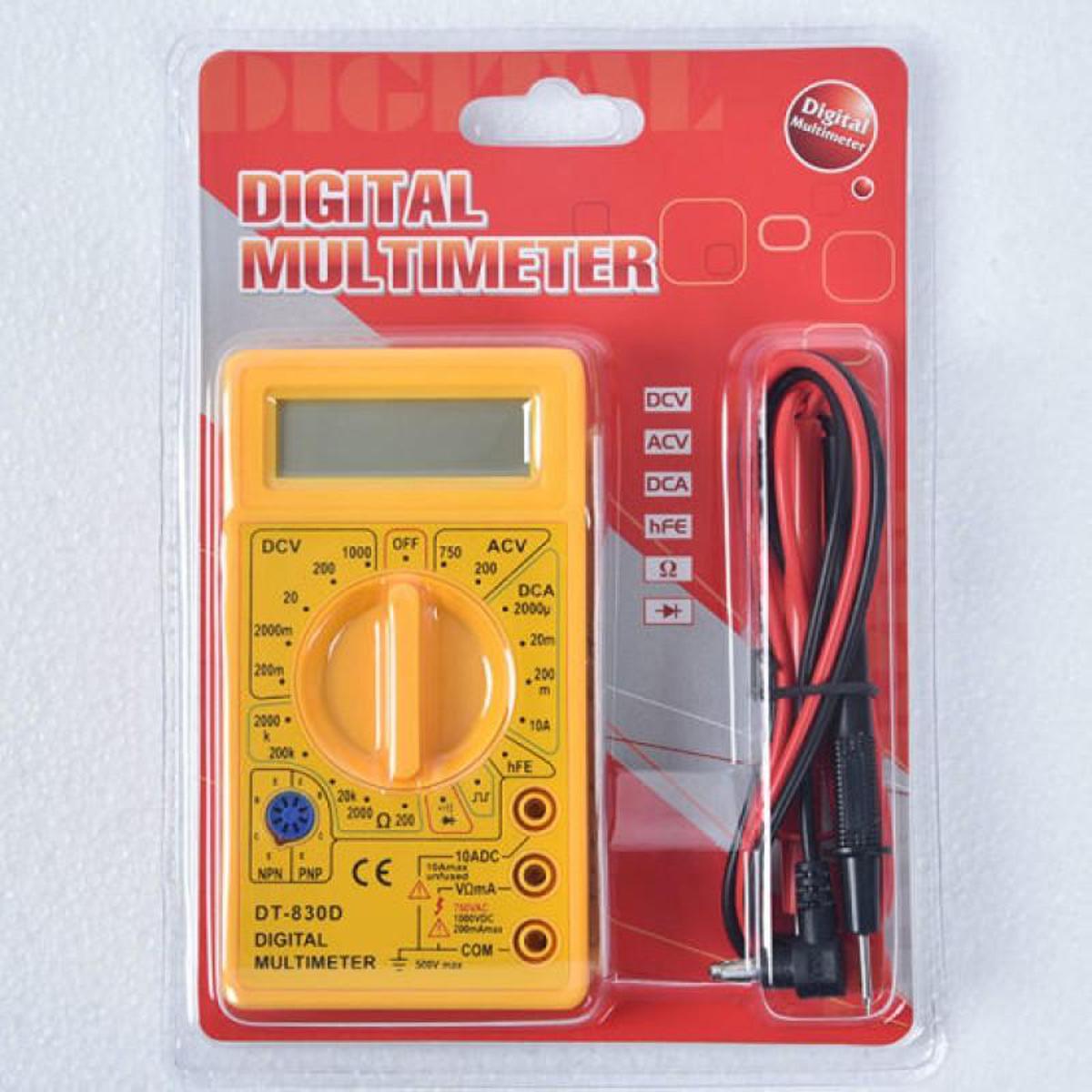 Digital Multimeter DT830D - AC/DC Voltage and Current Measurement - High-Quality and Affordable Multimeter for Precise Readings