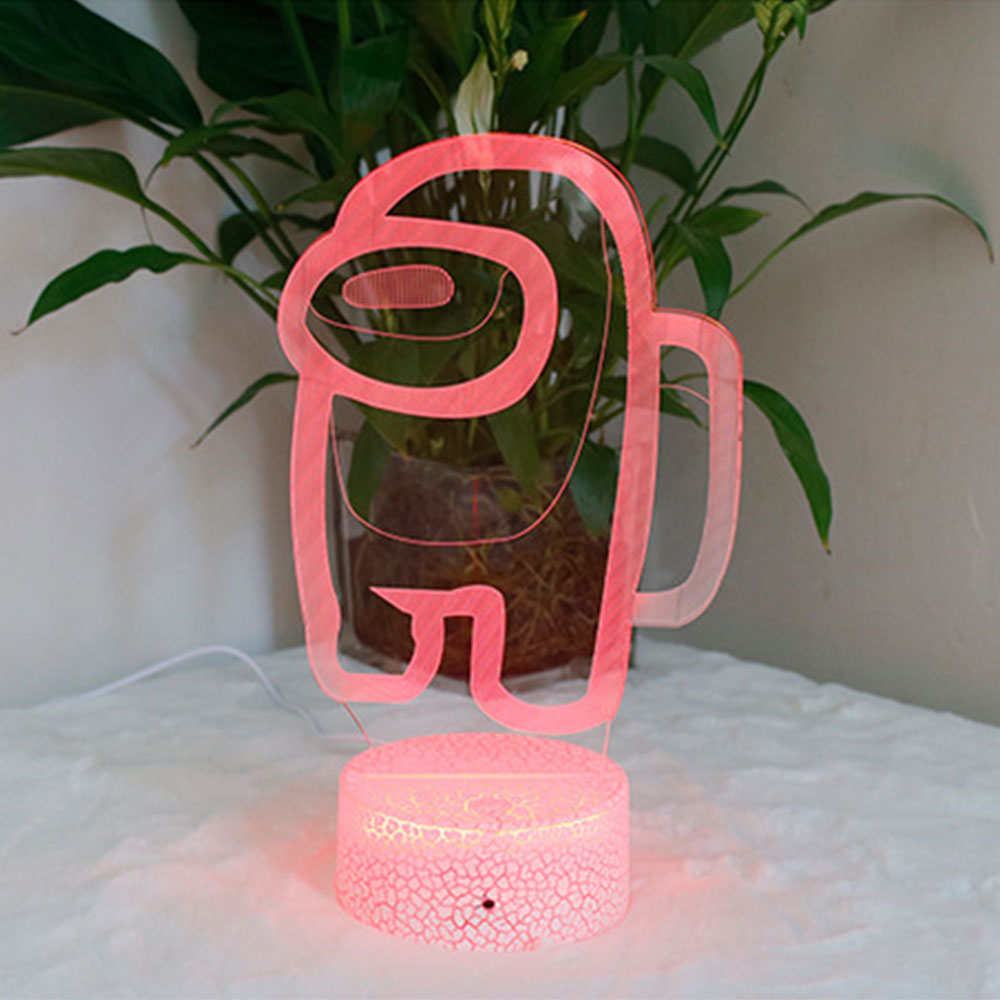 Among us game 3D remote control colorful touch night light app console light Crack base colorful touch remote control effect and easy to use. 