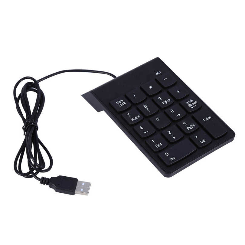 【Xiaofeng】Numeric USB mini number pad numpad 18 keys for PC Pro. 