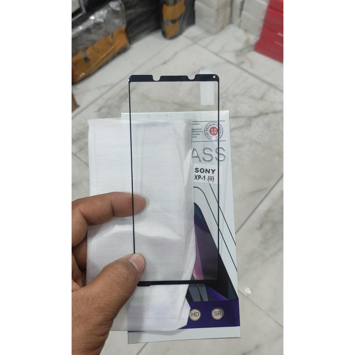 For Sony Xperia 1 ii Phone Full Tempered Glass Full Glue Premium Quality Ultra Clear Anti-scratch Anti Oil Stains Screen Protector Edge To Edge Full Screen Coverage Glass Protector (See The Real Photos) For Xperia 1 Mark 2