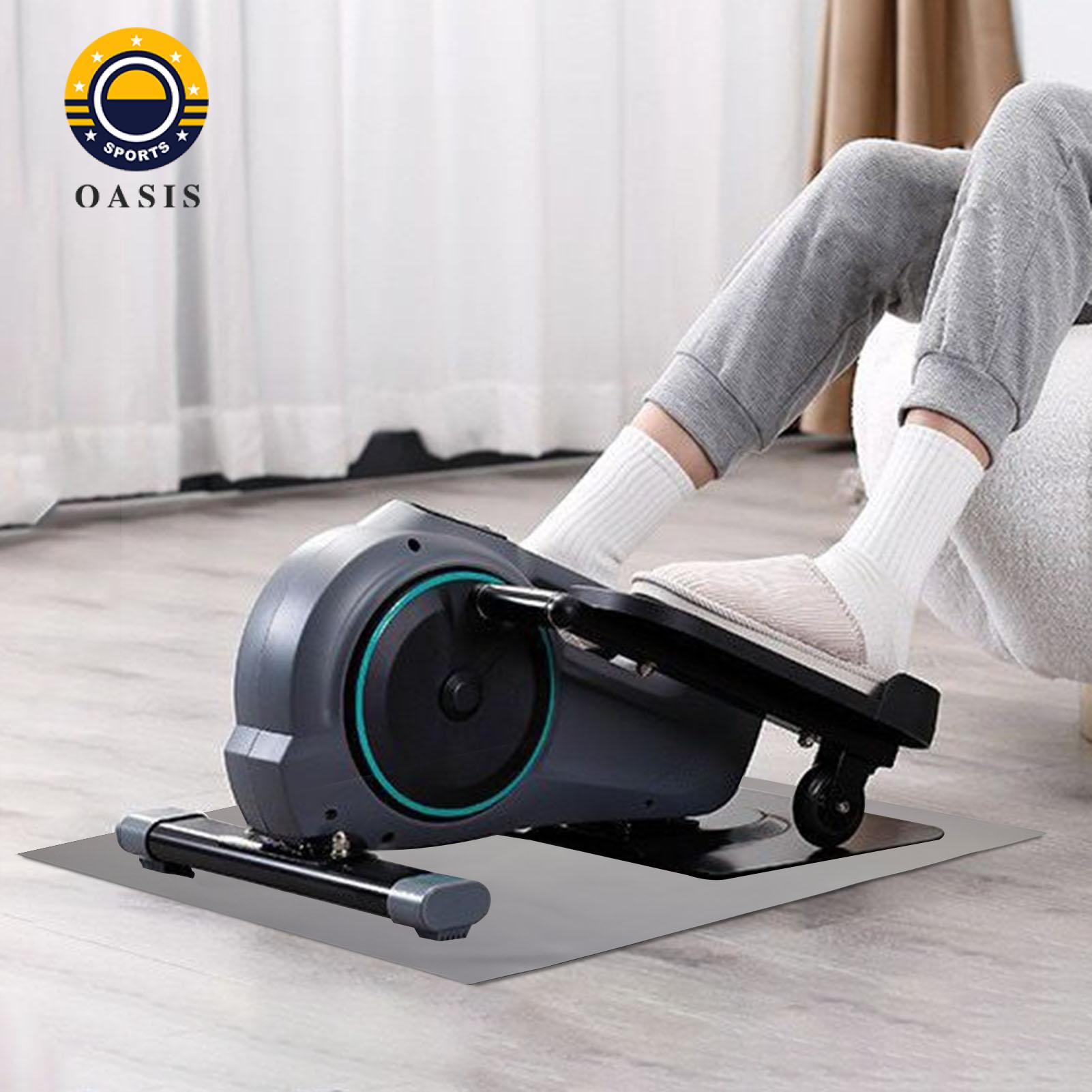 Oasis Elliptical Machine Mat Under-desk Elliptical Peddler Non-slip Mat for Quiet Smooth Exercise Floor Protection Pad for Electric Seated Foot Pedal Exerciser Oval Leg Exerciser Mat. 
