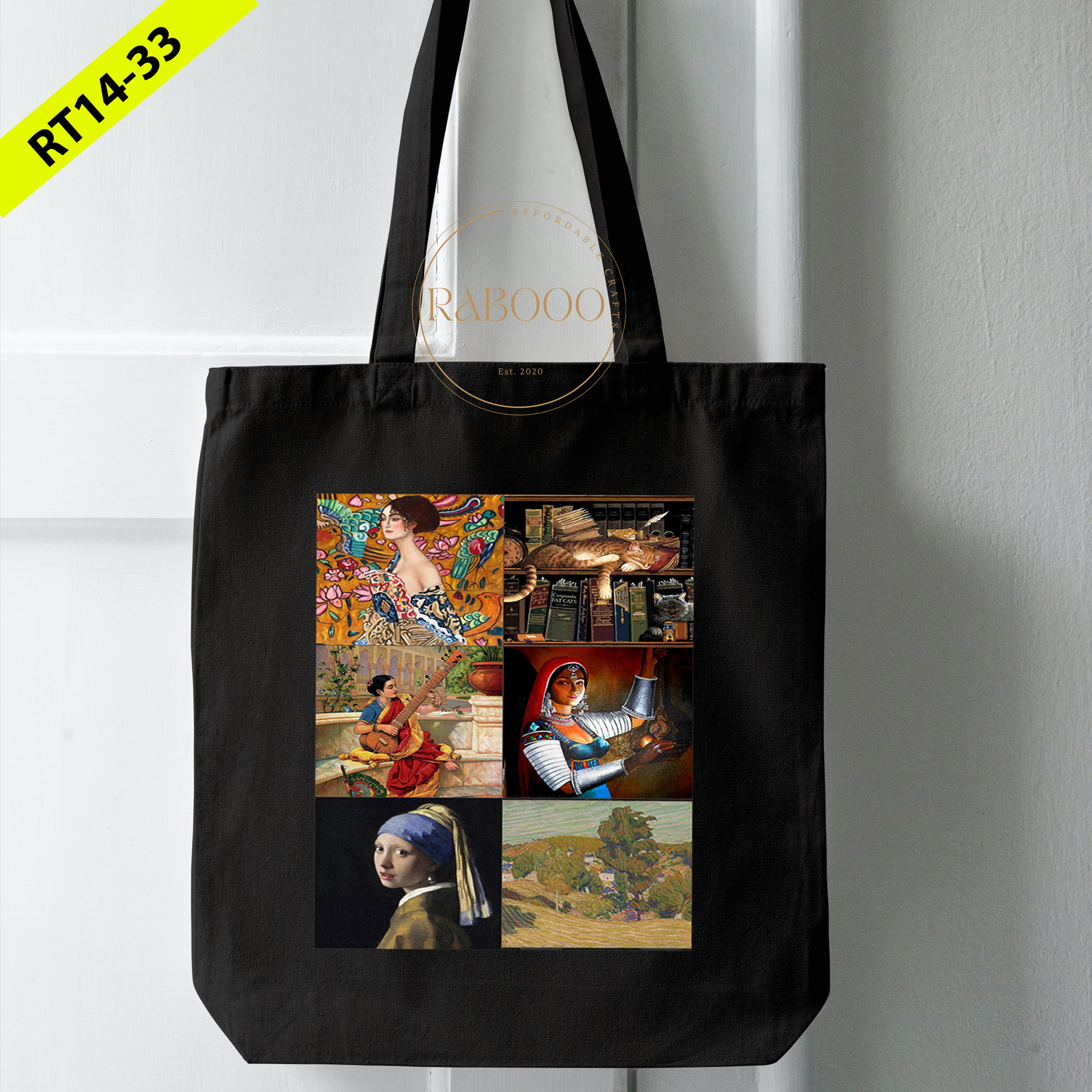 Canvas Shoulder Bag For Women's With Zipper