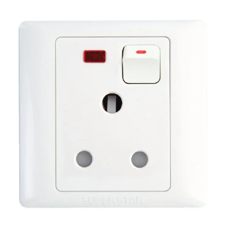 Hot Sale Plug Wiring Telephone Cable 10A Wall Switch Socket China Pin