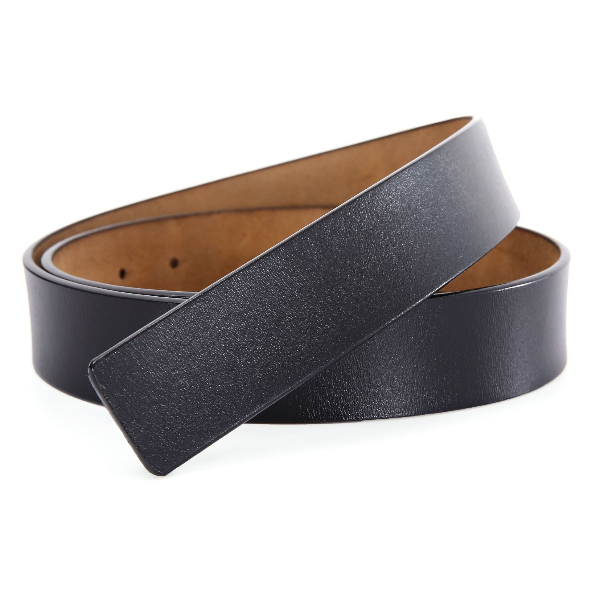 Belt men's leather does not take the head, men's headless belt, strip cowhide, belt, plate, buckle body, buckle belt, no buckle trouser belt