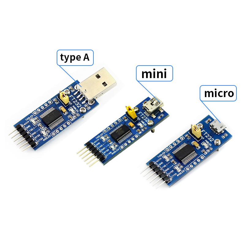 USB UART Board USB to TTL FT232R FT232RL (Micro-Interface). 