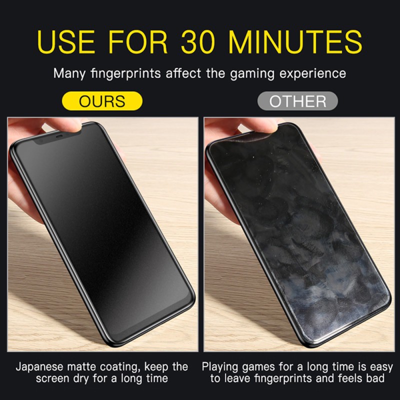 For Apple iPhone X/ iPhone XR/ iPhone XS/ iPhone XS Max 2pcs Ceramic Matte Anti-Fingerprint Front Screen Protector (Not Glass). 