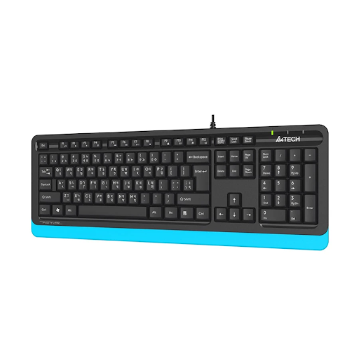 A4tech FK10 Fstyler Wired Blue Multimedia Keyboard with Bangla. 