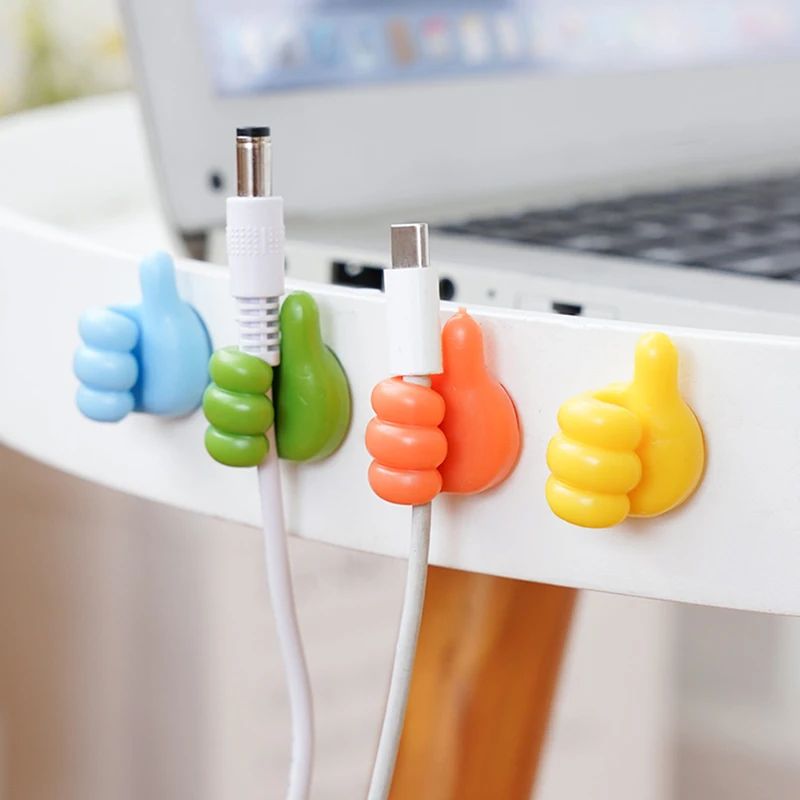 (10 ps)Wall Mounted Silicone Thumb Holder Hooks (Pack of 10). 