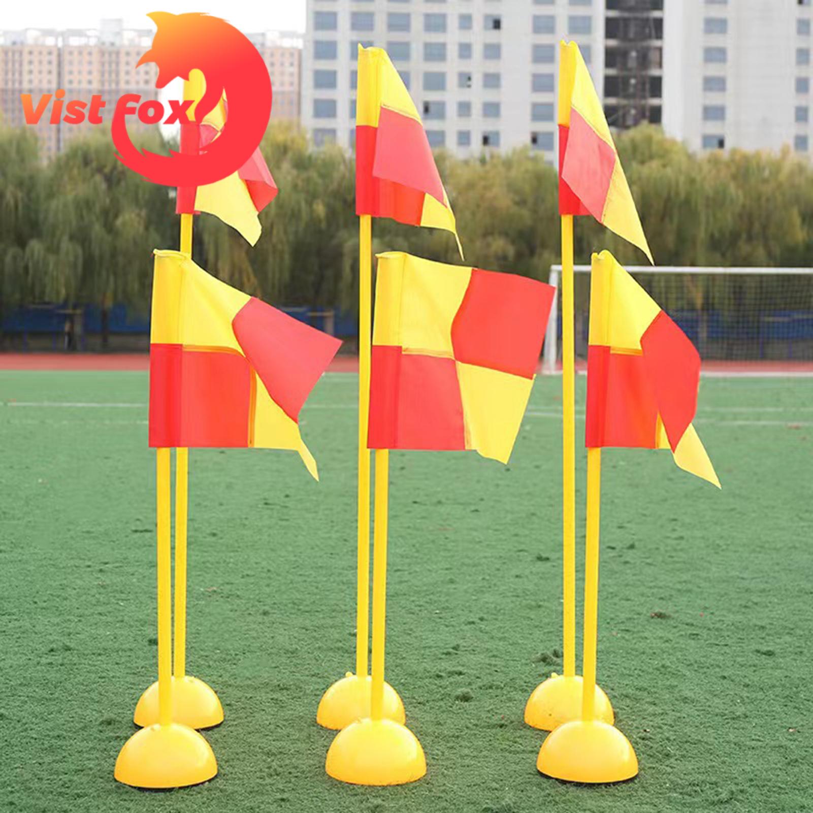 Weather-resistant Corner Flag Football Corner Flag Set Weather-resistant Training Marker for Games Practice Buyers' Top Choice Durable Football Pole Flag. 