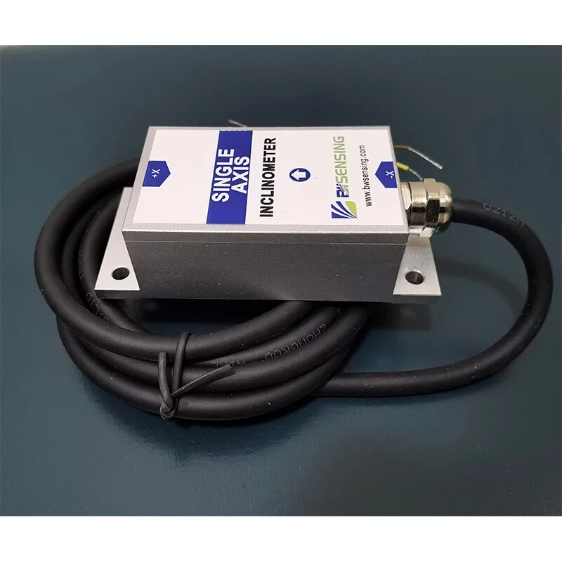 BWK210 Tilt Angle Sensor Single Axis Inclinometer with Accuracy 0.2 Degree Resolution 0.02 Degree / 0-5V , 0-10V ( Optional ). 