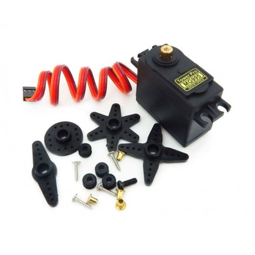 Large Torque TowerPro MG995 DC 4.8v 7.2v Metal Gear Servo Motor 360° Degree Rotation Standard Quality MG 995 For Arduino DIY. 