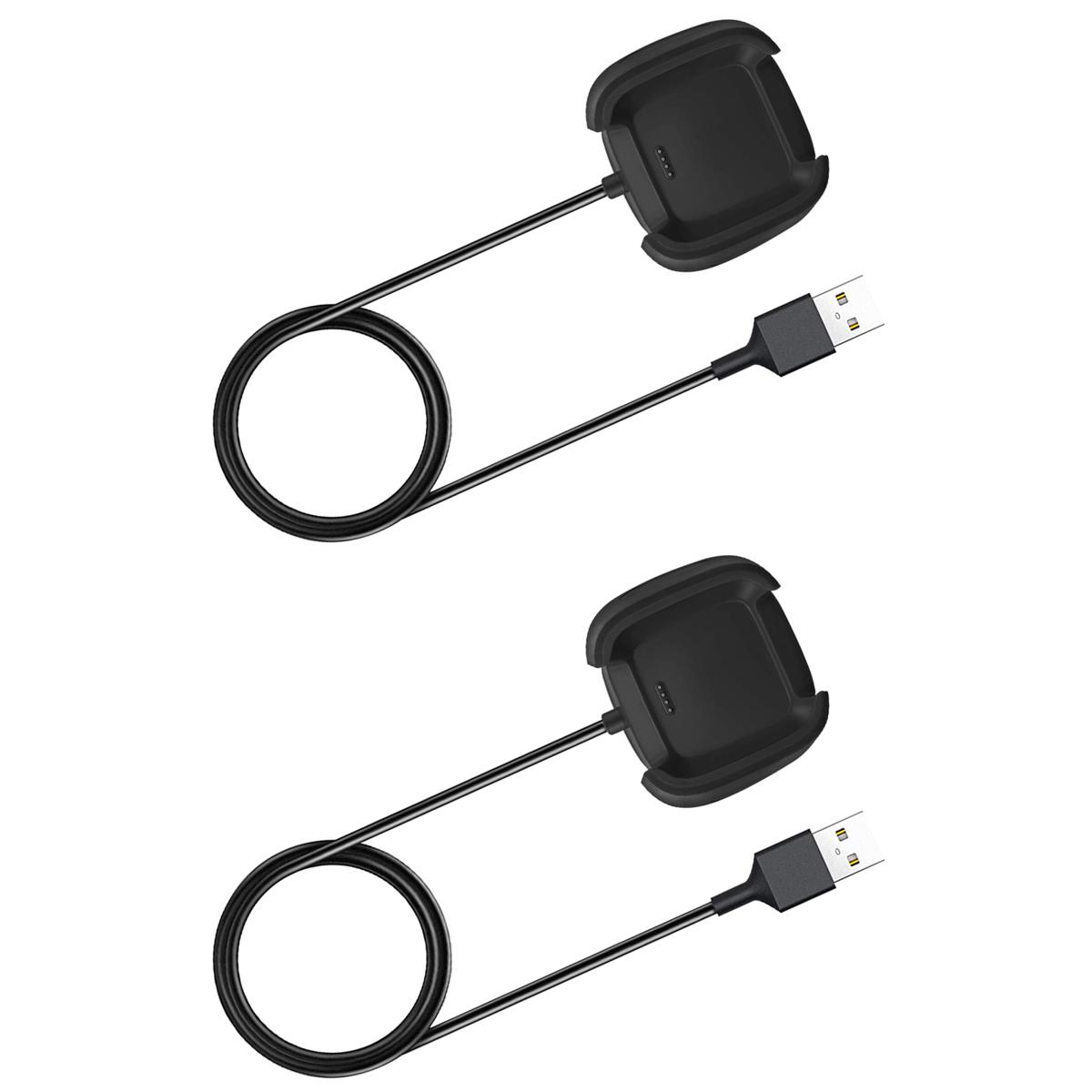 2X Charger Compatible for Fitbit Versa 2,Replacement USB Charging Cable for Versa 2 Smart Watch Accessories