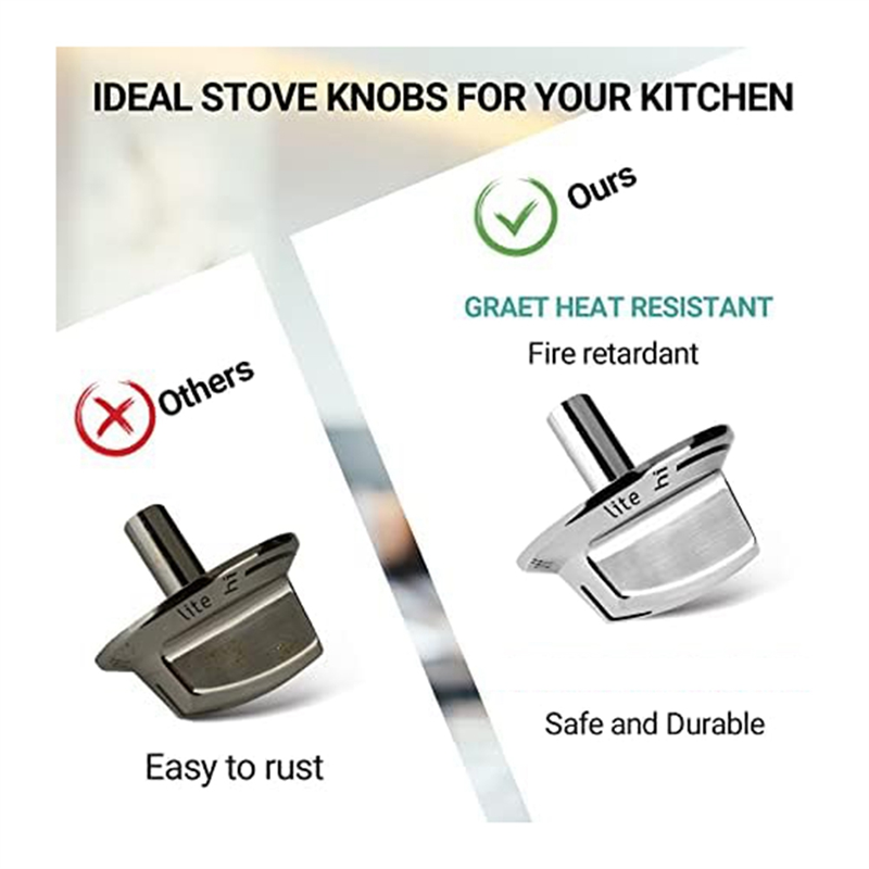 2PCS Gas Stove Knobs 5304525746 Range Replacement Knobs Replacement Parts Compatible for Frigidaire Gas Range Oven Stove. 