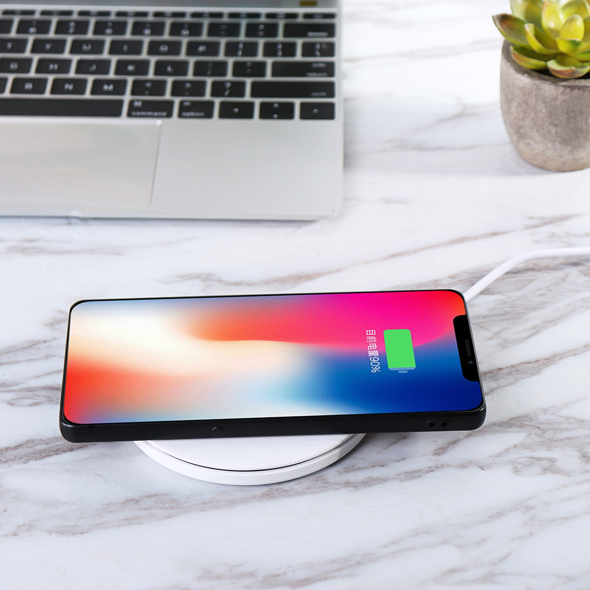 10W Qi Wireless Charging Pad Type-C Receiver For Huawei Mate 20 Pro Universal. 