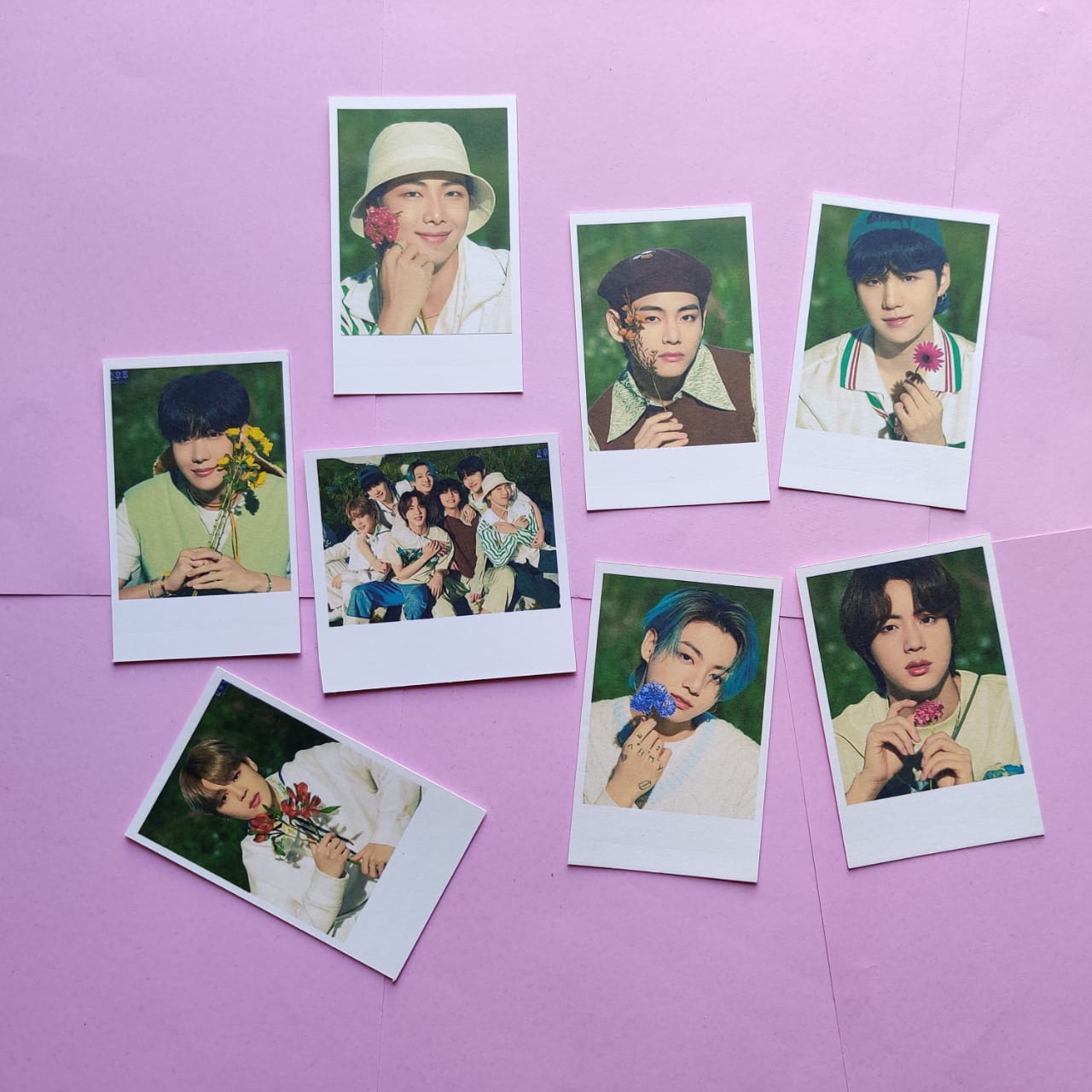 Customized Polaroid style Cards 3"*4" (8 piece set)//choose your own custom design and get your customised photocards.