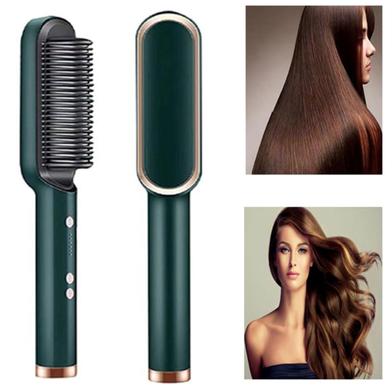 Professional Straightener and Curling Iron Comb Brush-2 in 1