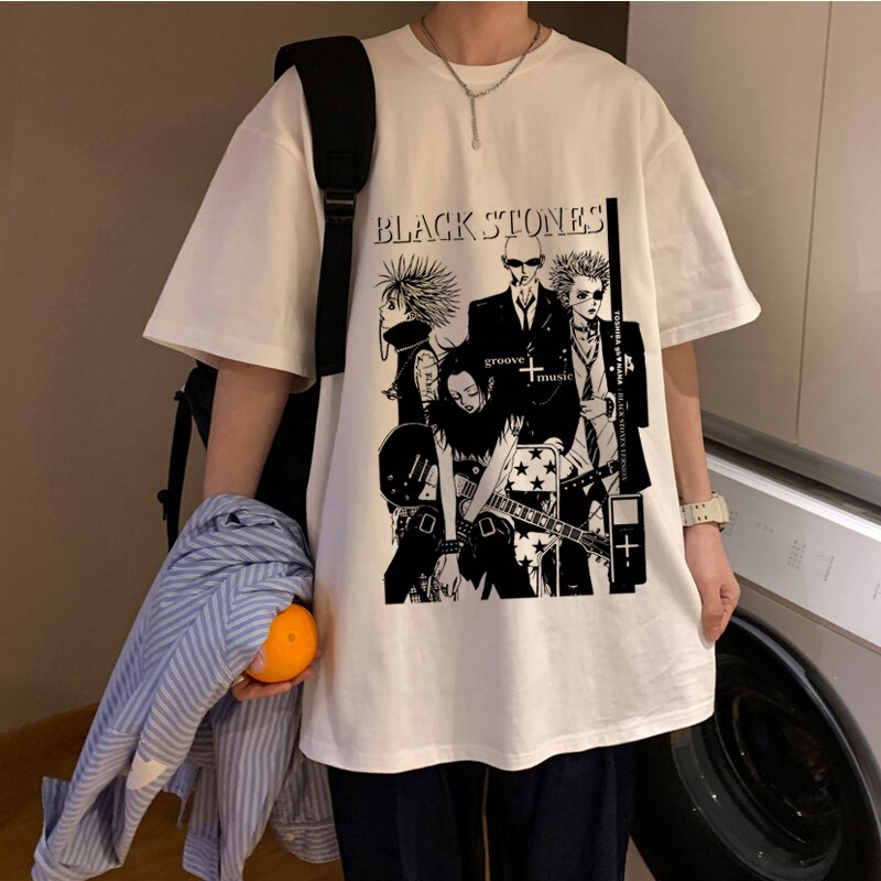 nana osaki tshirt male white t shirt casual harajuku streetwear japanese clothes tshirt harajuku kawaii. 