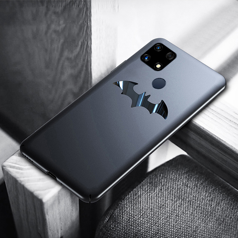 Back Cover For Realme C25S Batman Phone Case Full protector Metal Bat design Shockproof Cover For RealmeC25S Cases. 