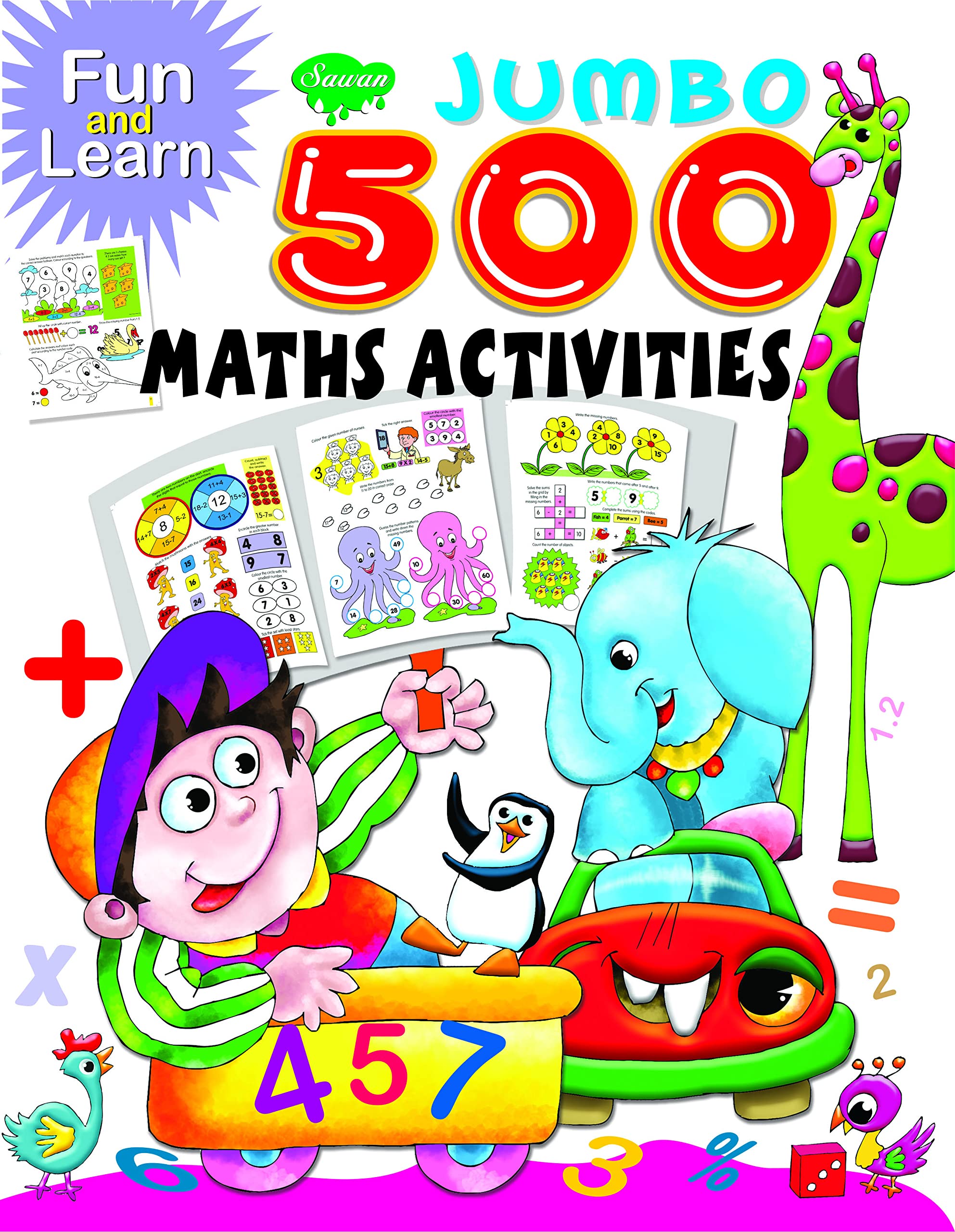 Fun & Learn Jumbo Maths 500 Activities Paperback. 