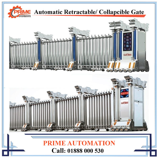 Automatic Collapsible  Retractable Gate Imported  Automatic Gate