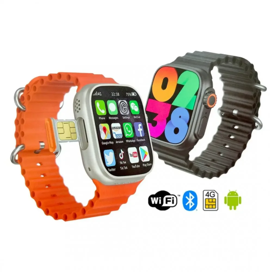 S8 Ultra Honeycomb Edition Smartwatch 4G S!m Version Calling Watch Google Playstore Youtube Facebook Messenger Tiktok IMO 1GB RAM 16GB ROM Android 8 Bluetooth Support. 