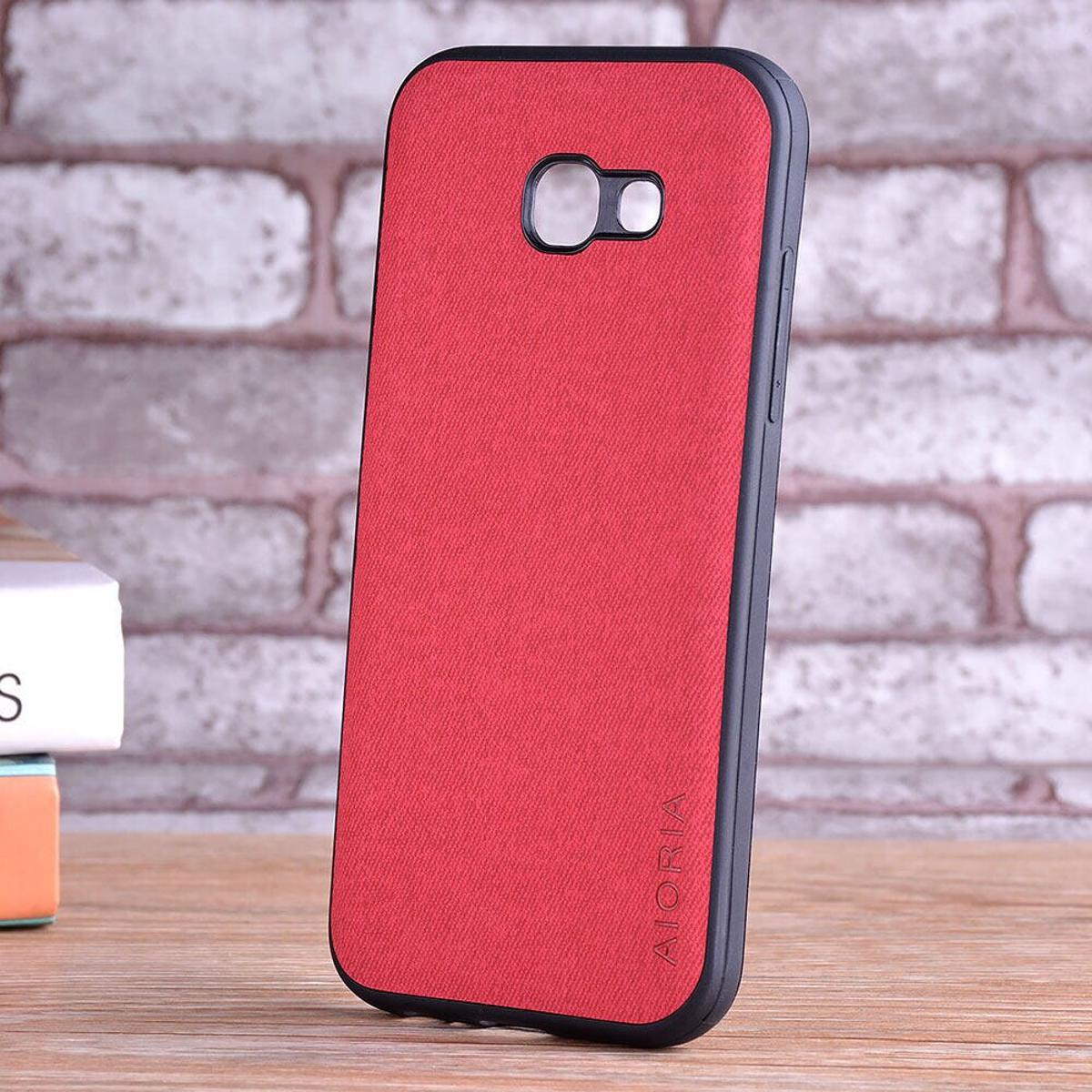 lthmy for Samsung Galaxy A5 2017 Case Luxury fashion textile Leather skin soft TPU beside hard PC phone cover case new design