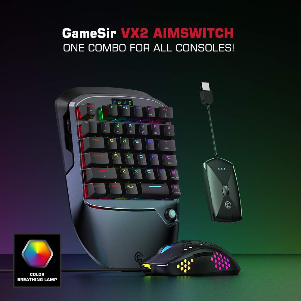 Gamesir Vx2 Single Hand 2 4g Wireless Bluetooth Gaming Keyboard With Mouse For Xbox Ps3 Ps4 Switch Pc Buy Online At Best Prices In Bangladesh Daraz Com