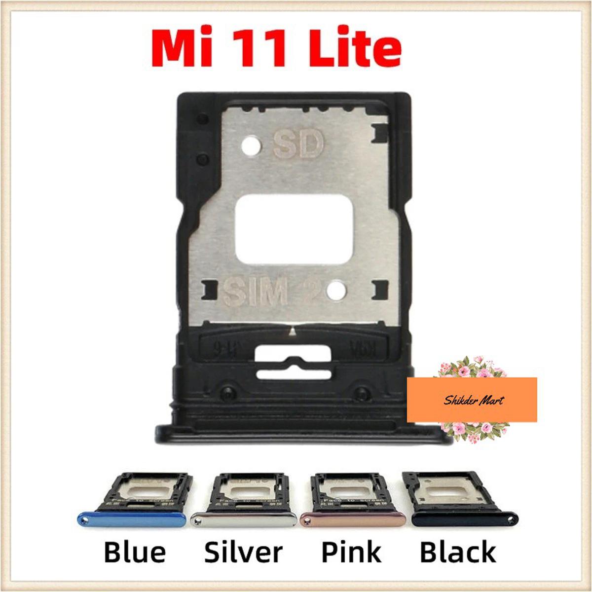 For Xiaomi Mi 11 Lite Sim slot mobile phone Sim Tray holder Replacement part