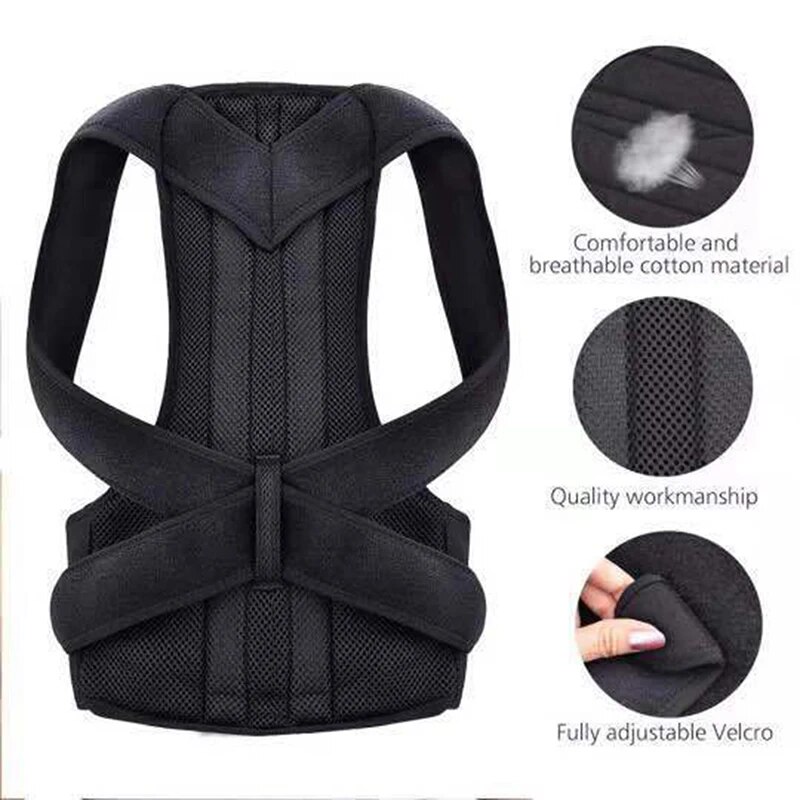Posture Corrector Back Posture Brace Clavicle Support Stop Slouching and Hunching Adjustable Back Trainer Unisex. 