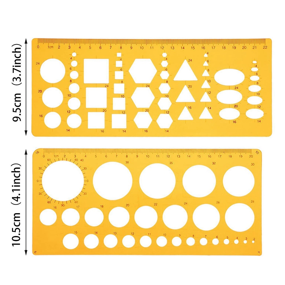 6 Pieces French Curve and Template Ruler Set Drawing Template Tool Circle Templates for Personal Drawing and Drafting. 