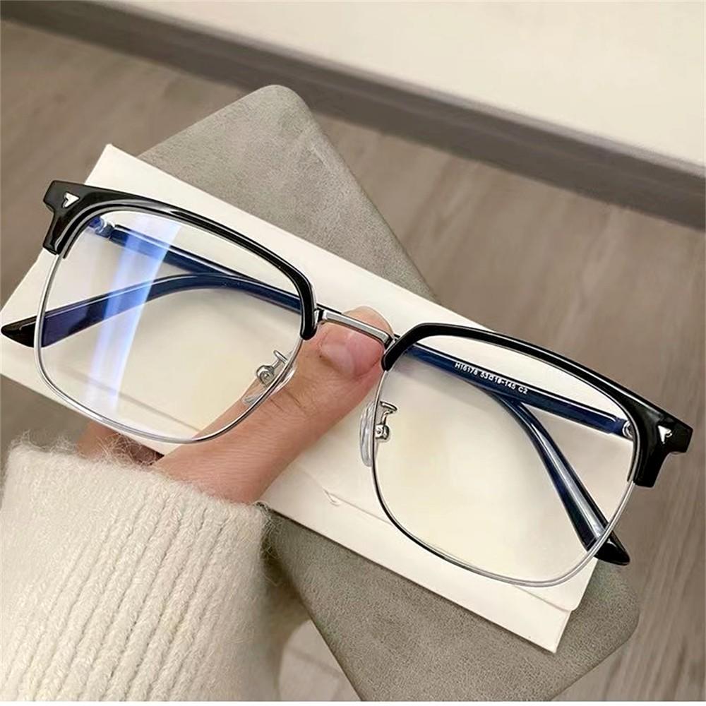 Square Frame Eyeglasses Lightweight Computer Glasses Blue Light Glasses for Computer Use Gaming Reading Women and Men Digital Devices. 