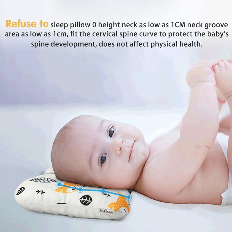 Newborn Baby Pillow Soft And Elastic Newborn Sleep Support Pillow Comfortable Memory Foam Head Protection Cushion For Babies 0-2. 