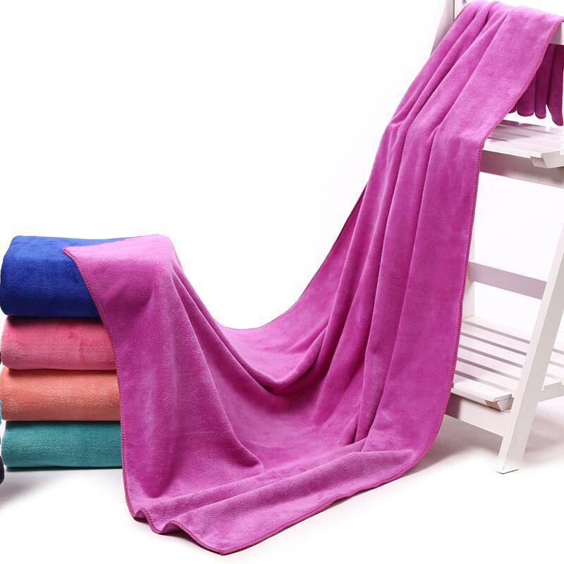 Tuala Mandi Terbal Besar Extra Large Serap Bath Towel（140cm X 70cm）Thick Microfiber Serap Air Tower Towel Plus Saiz Quick Dry. 