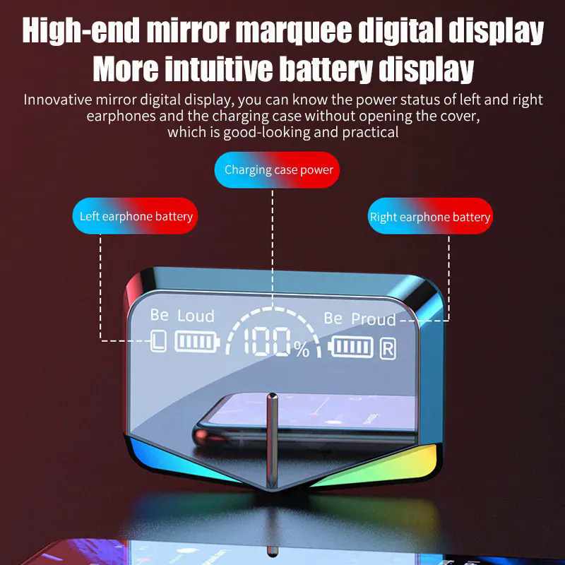 Original M28 PRO 5.1 earphones Bluetooth wireless earbuds low latency headphones HD call noise reduction gaming headset with mic. 