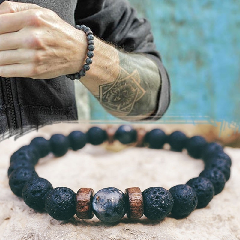 Understated -Natural Beads Stone Bracelet for Men | Express Your Style with Handcrafted Elegance and Natural Elements- Progressively Better. 