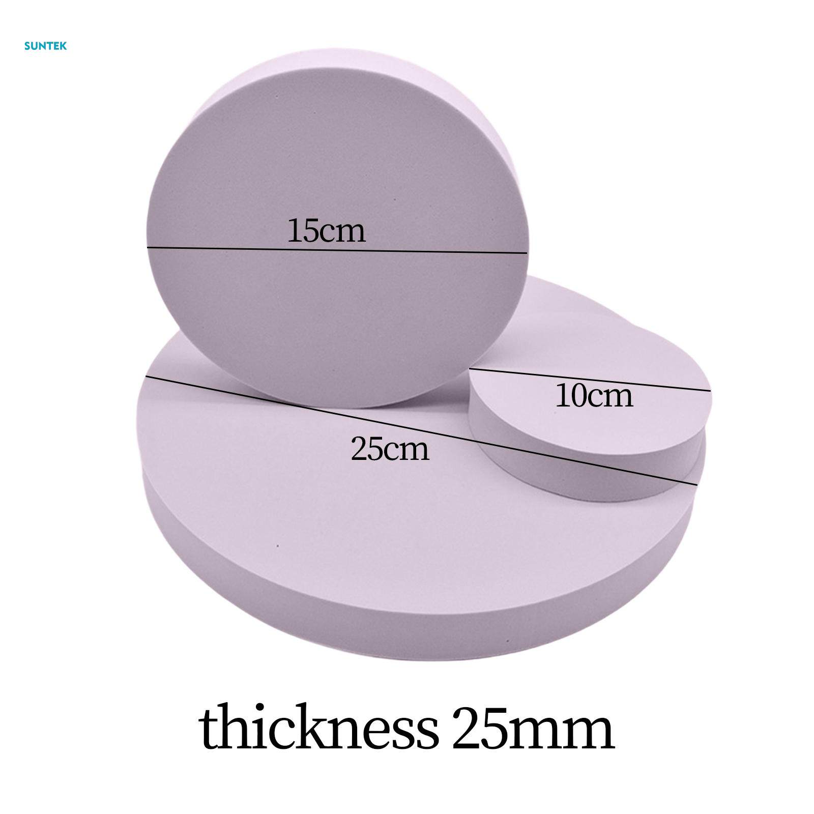 3x Product Photography Props Round Product Background Table Top Set Photoshoot for Goods. 