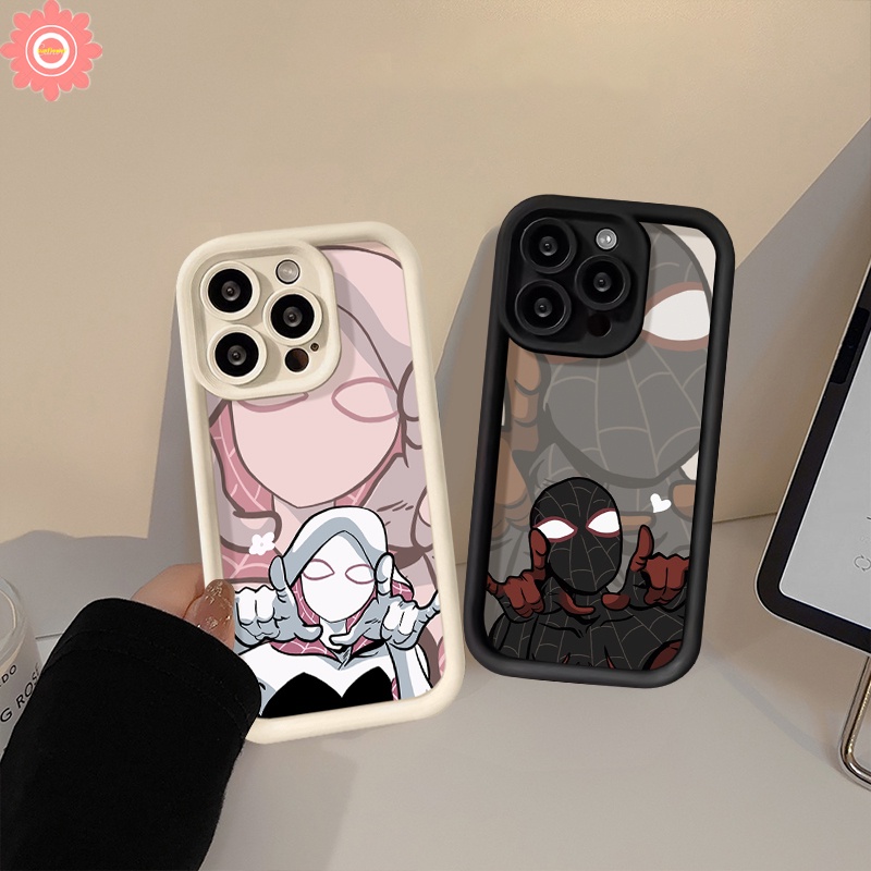 Trendy Brand Spider-Man Case For Realme C53 C67 5i 8i 9i 7i 11 6i 5s C51 C15 C25 C35 C17 C12 C11 C21 C30 C55 C20 C33 C25Y C20A C21Y C31 Narzo 50 N53 20 Cute Angel Eye Soft Case. 