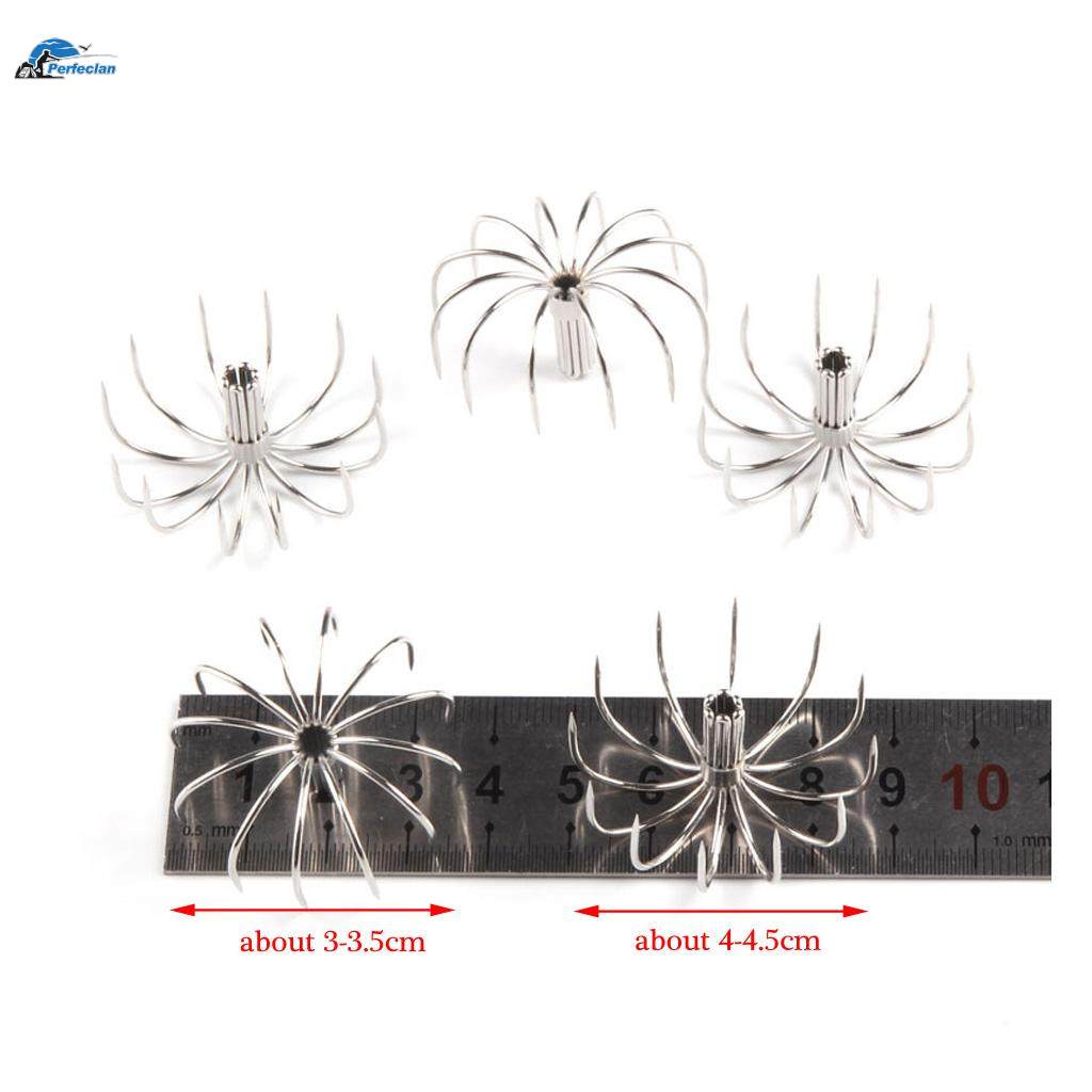 10pcs Squid Jig Hook Deep Sea for Cuttlefish Sleeve , 2.8cm 2.8cm. 