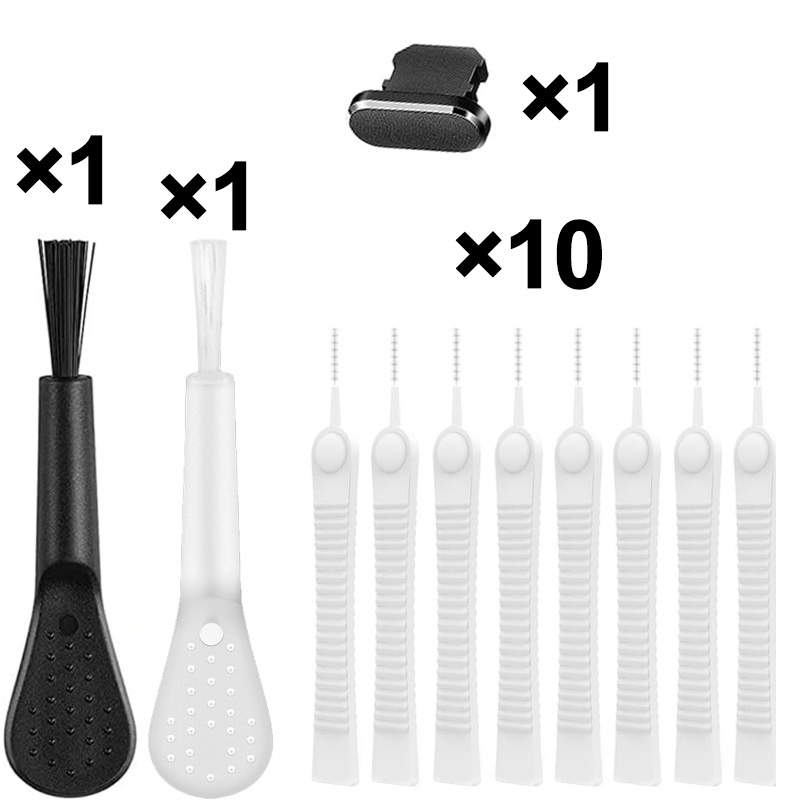 Mobile Phone Charging Port Dust Plug for IPhone Port Cleaner Kit Computer Keyboard Cleaner Tool Cleaner Brush Set. 