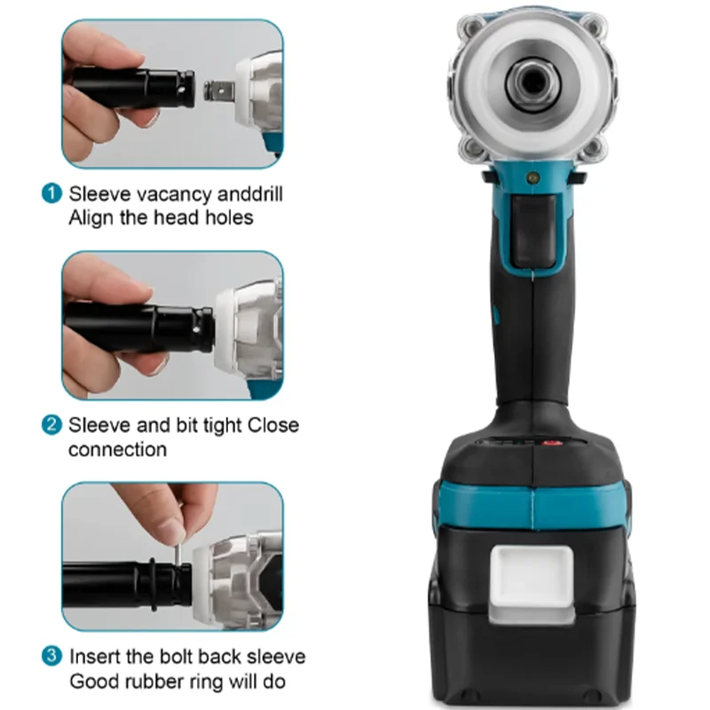 Makita DTW600 Cordless Wrench Electric Impact Wrench 18V Brushless 1/2 Inch For Car Repair Only Tool For Makita 18V Battery. 