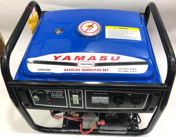 (Petrol/Octane) Generator - Self Key Start System - 2.3 KW - 2.8 KVA - YMS2700SE - Yamasu. 