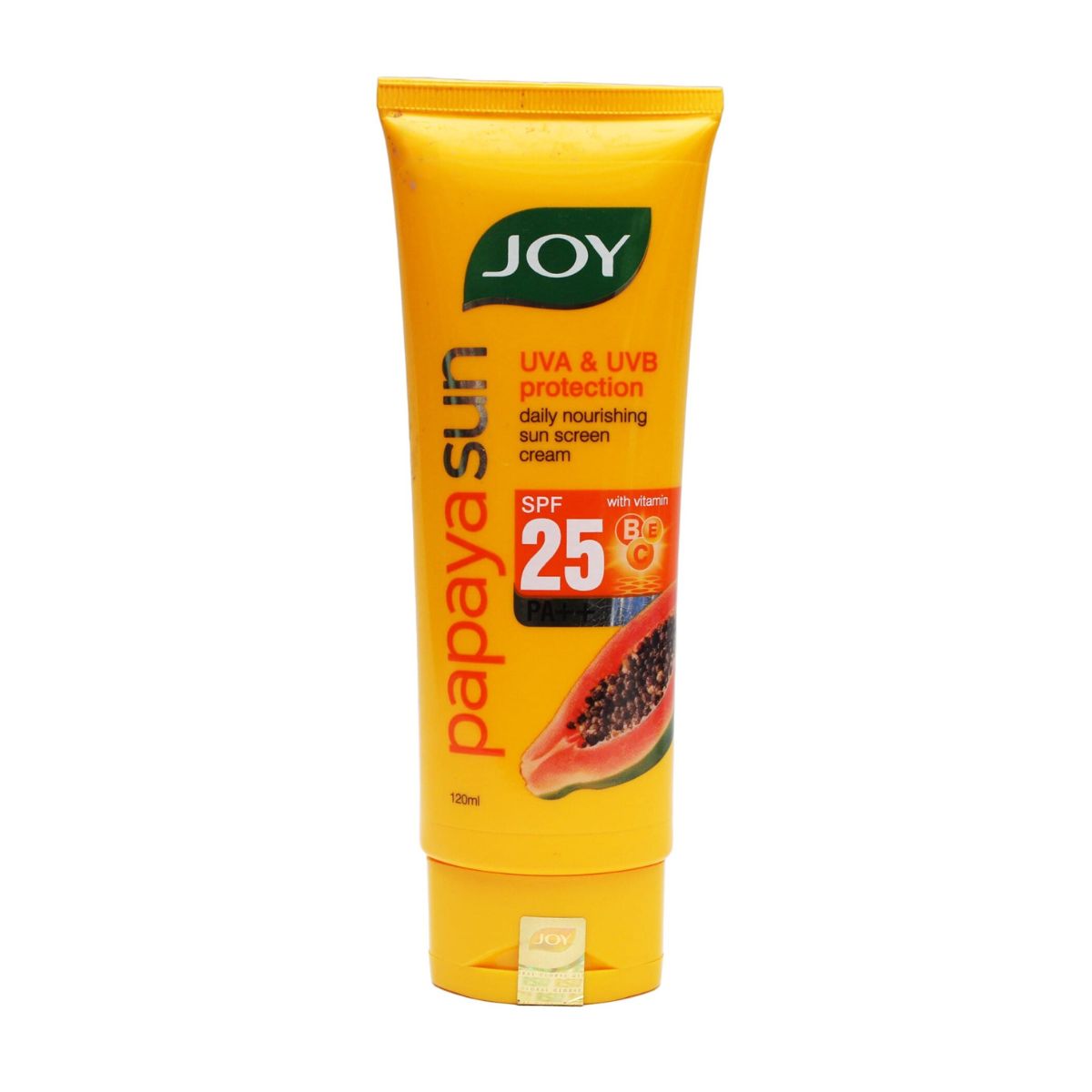 Joy Papaya Sunscreen - UVA & UVB Protection - Daily Nourishing Sunscreen -  PA++ SPF 25 - 120ml | Ngori Tsha Lay Gay Si Nu | Azha Pasa