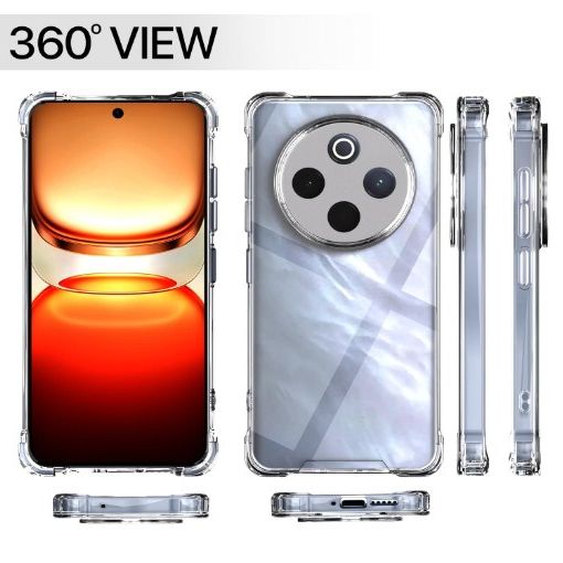 HYPER® Back Case Cover for iQOO Z10 5G (Bumper Flexible Shockproof Camera Protection Cushioned Edges Crystal Clear Mobile Cover). 
