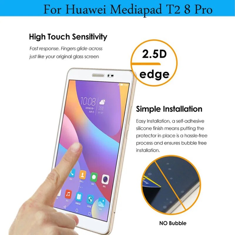 【3C VictoryEagle】9H Glass for Mediapad T2 8 Pro 8.0 Inch Tablet Screen Protector For Huawei JDN-W09 JDN-AL00 Glass Guard. 