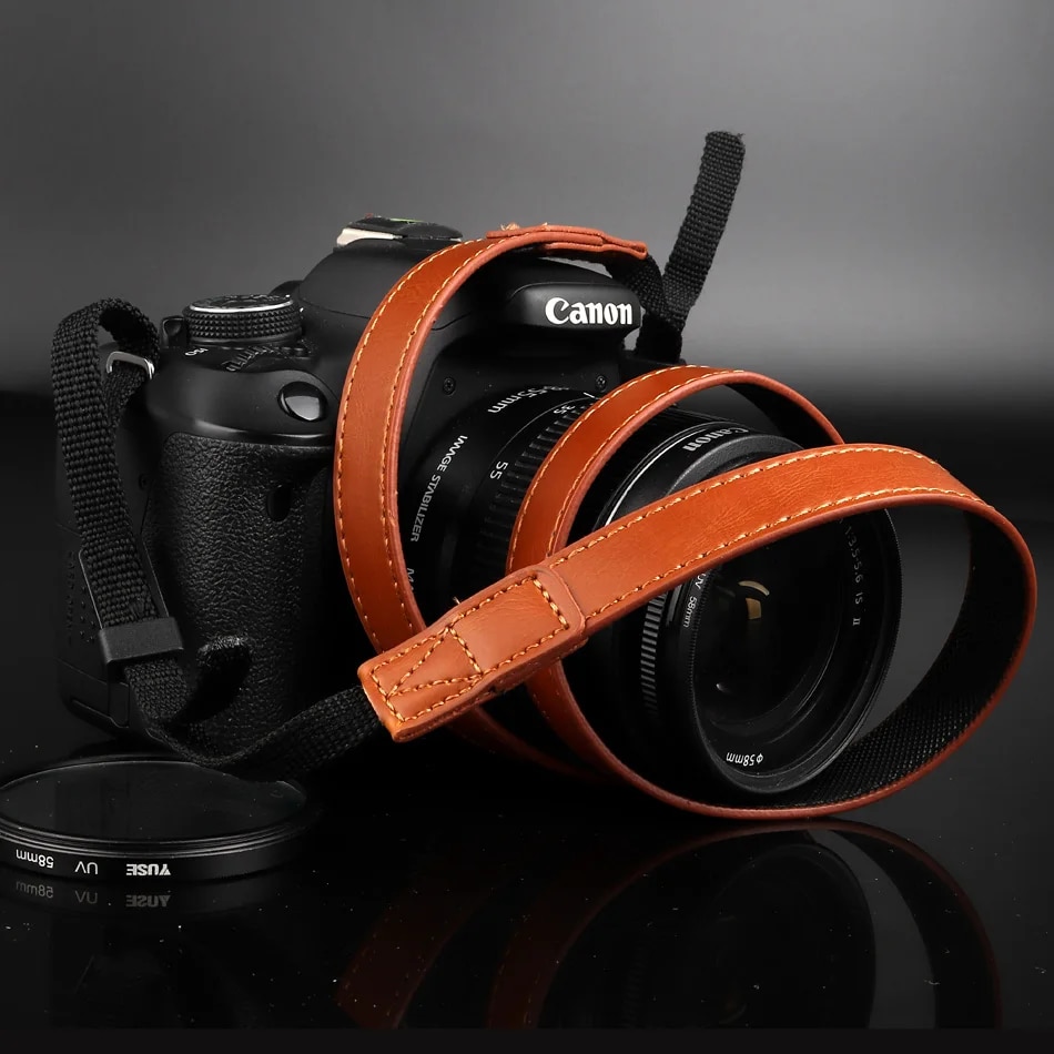 PU Leather Camera Strap Shoulder Neck Belt For Samsung NX3000 NX2000 NX1000 NX1100 WB1100F WB1100 WB2100 NX300M NX300 NX20 NX1. 