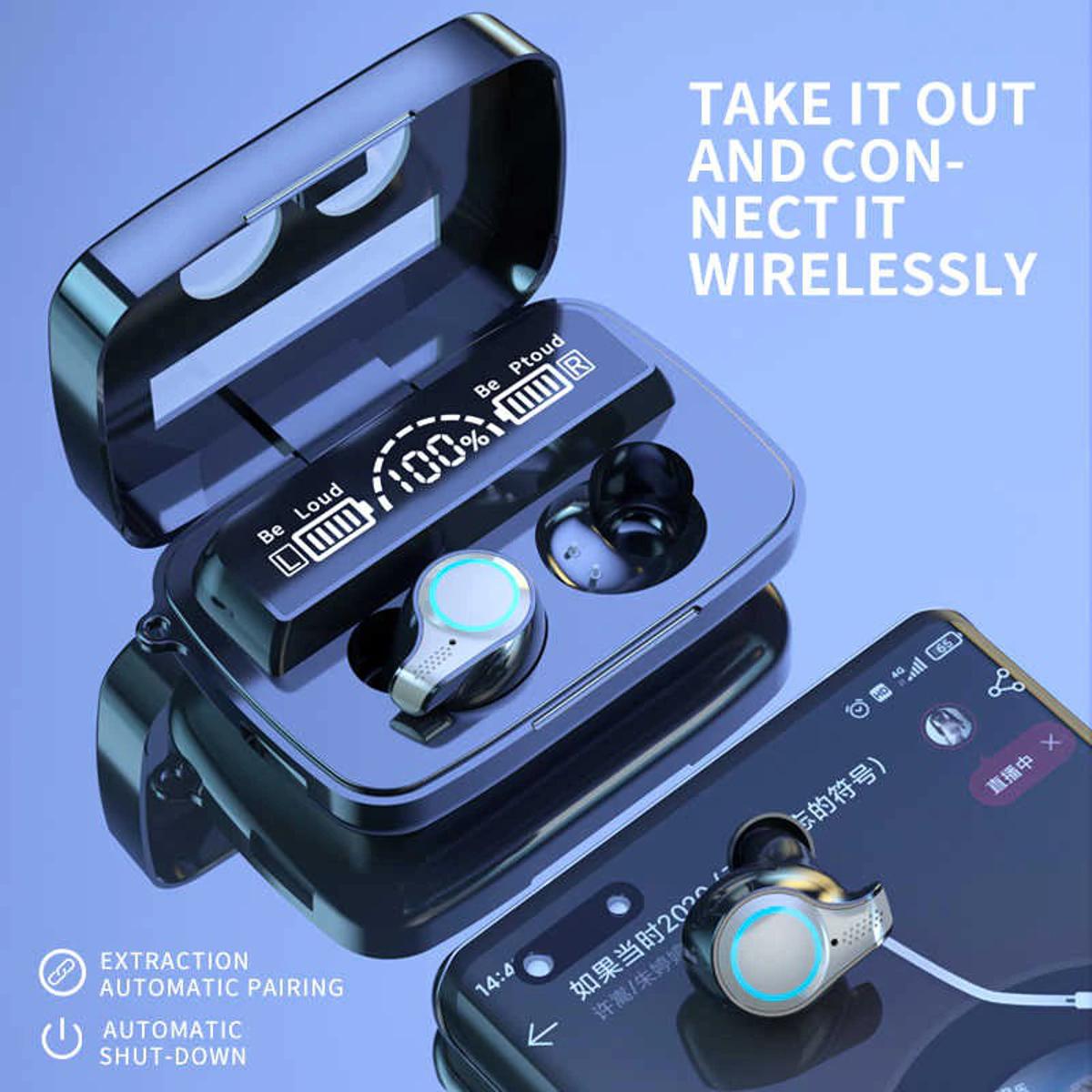 M18 TWS In-Ear Wireless Bluetooth 5.1 Noise Reduction Stereo Sport Earbud