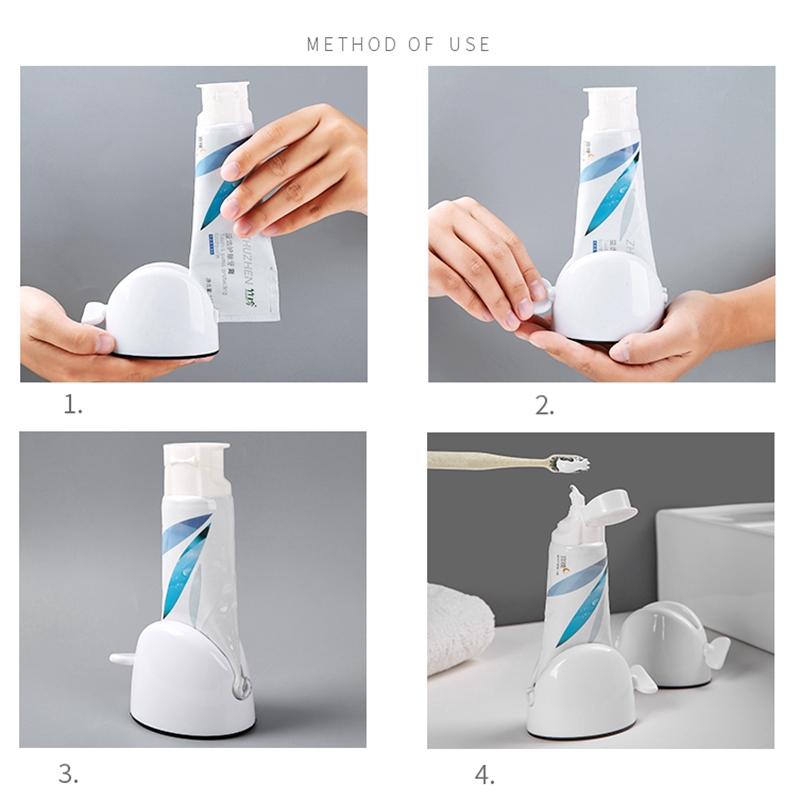 Multi-function Lazy Facial Cleanser Press Manual Toothpaste Squeezer Bathroom Supplies. 