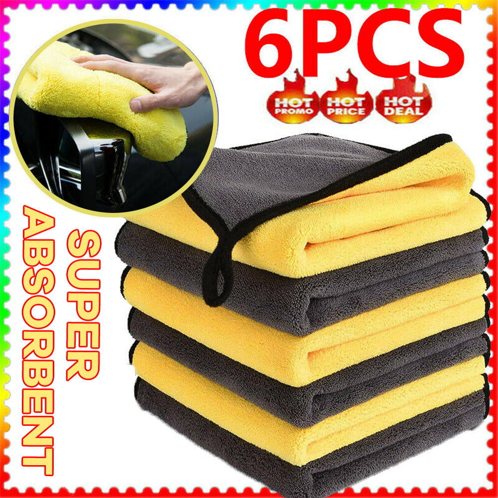 Quick-drying Car wash cloth Scratch-free Soft Lightweight Super absorbent towel Double-sided Lint-free Polishing cloth for Car. 