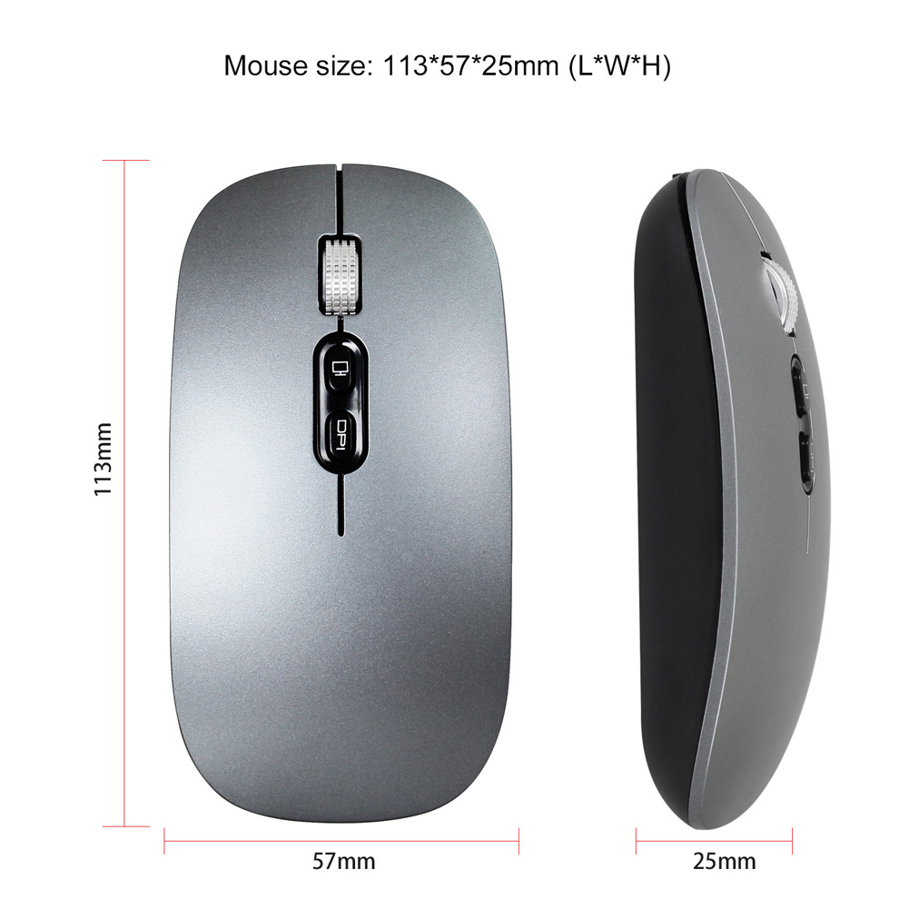 M103 Wireless Mouse 1200 DPI 2.4GHz Wireless Mouse Ergonomic Gaming Mouse Silent Click Cordless Mice Rechargeable Mice. 